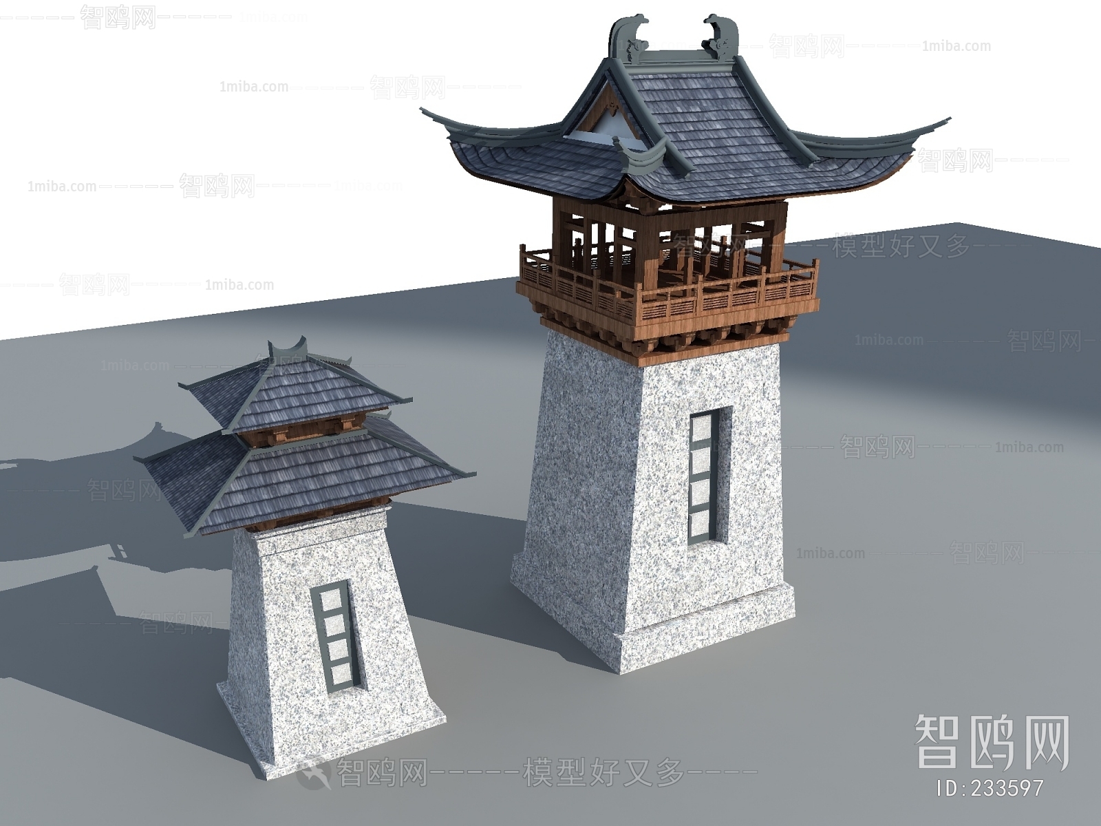 Chinese Style Ancient Architectural Buildings