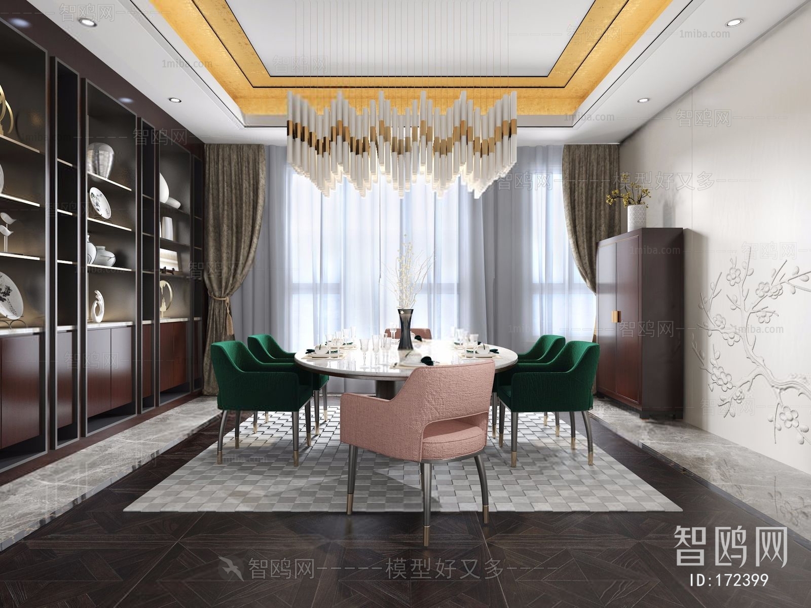 New Chinese Style Dining Room