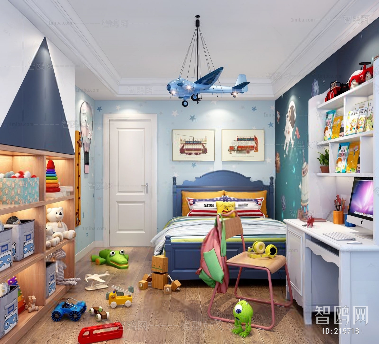 Simple European Style Children's Room