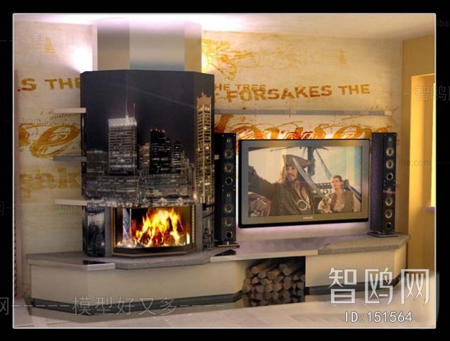 European Style Fireplace