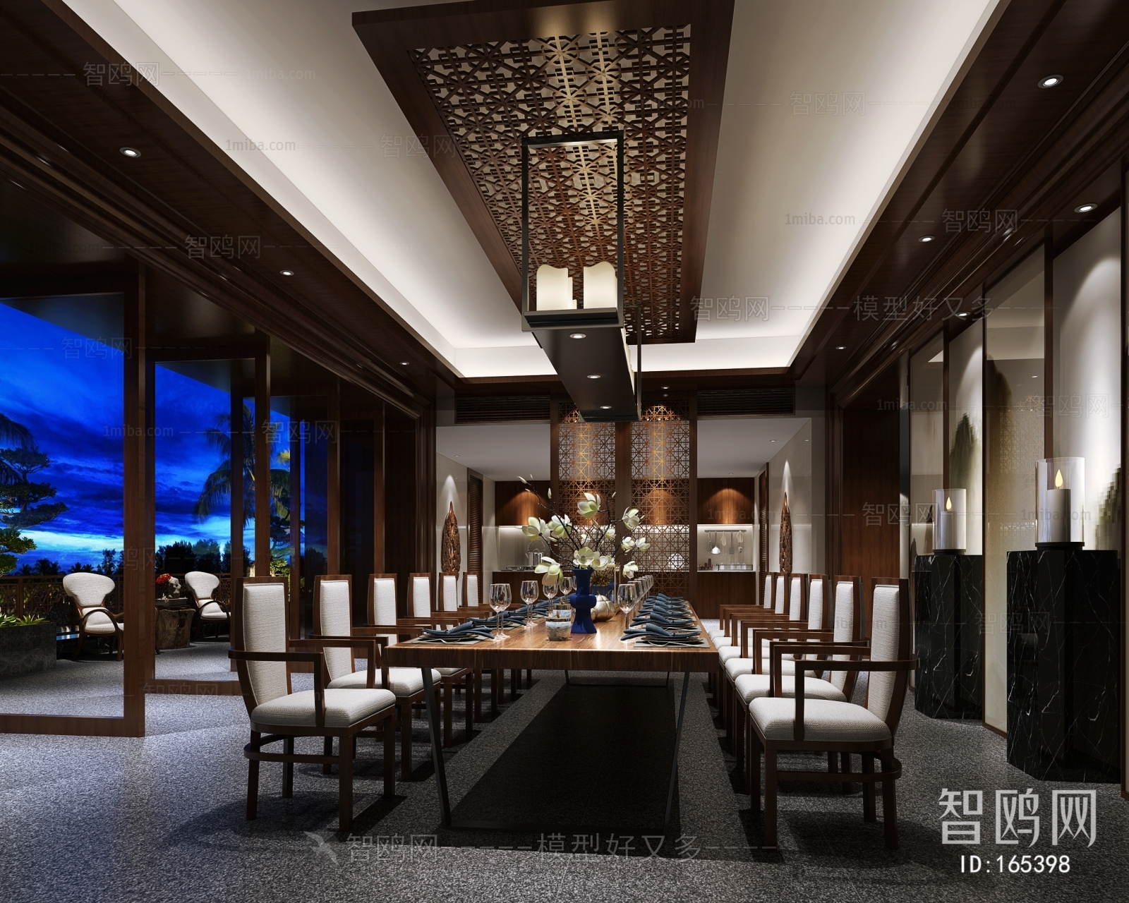 New Chinese Style Dining Room