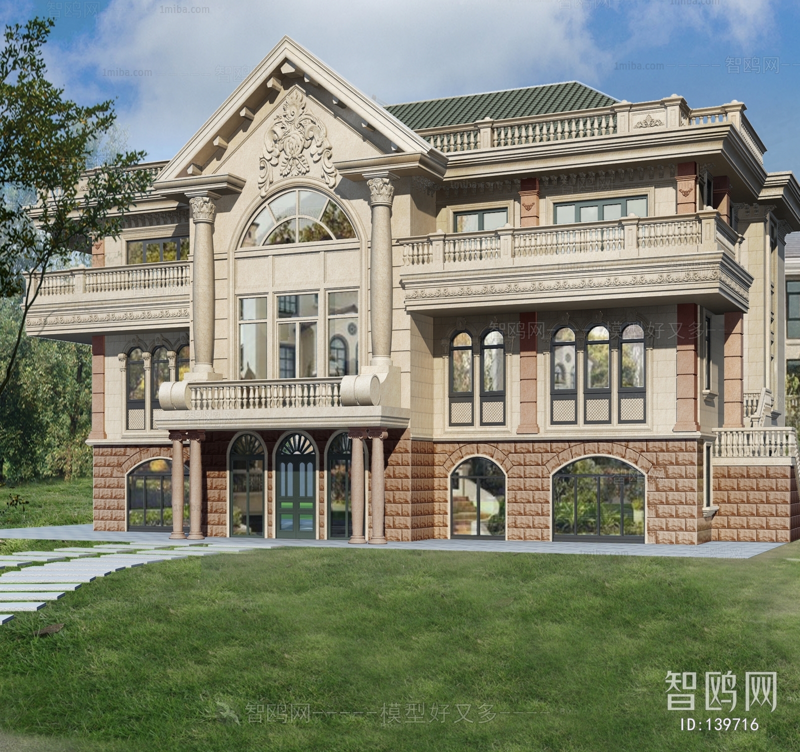 European Style Villa Appearance