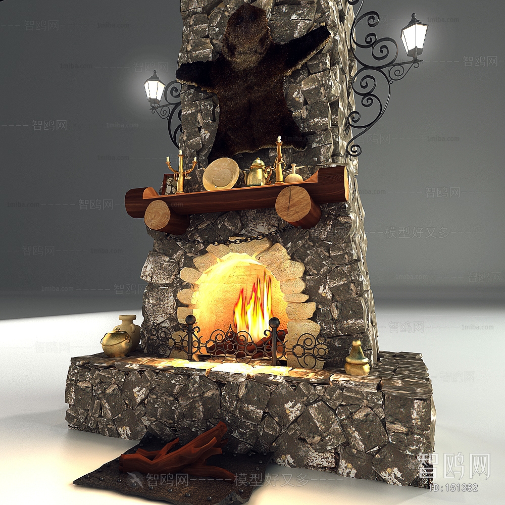 Idyllic Style Fireplace