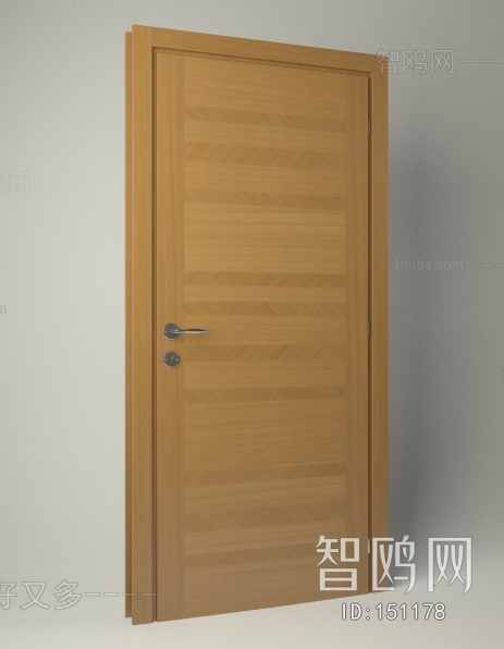 Modern Solid Wood Door