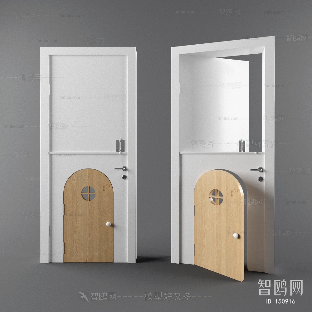 Modern Solid Wood Door