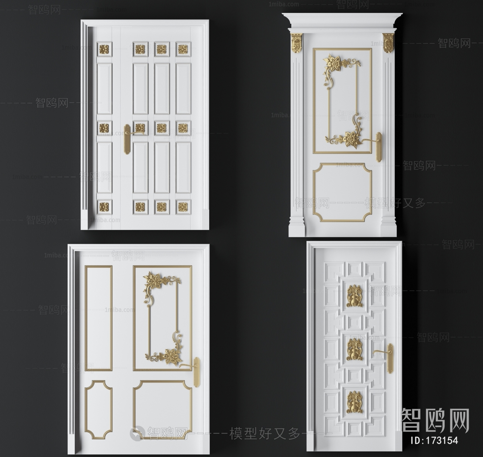 French Style Solid Wood Door