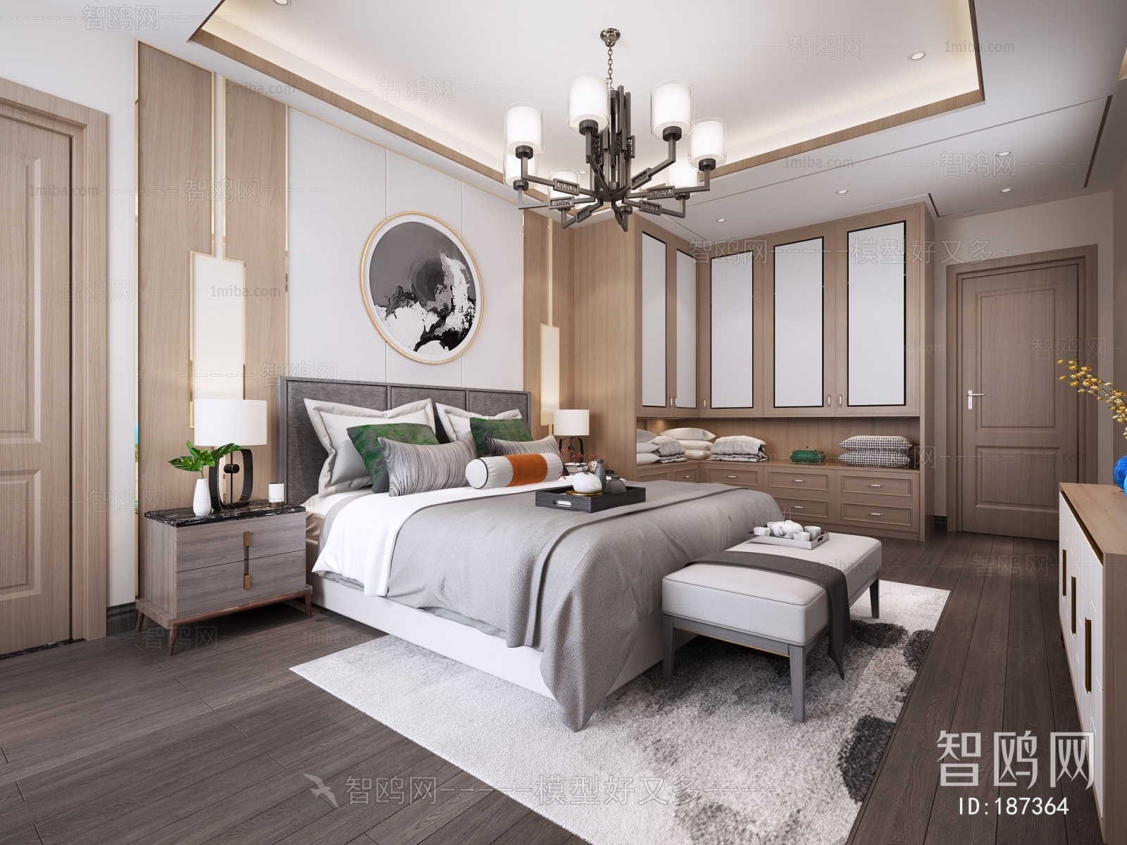 New Chinese Style Bedroom