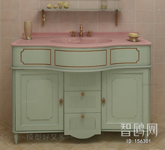 European Style Bathroom Cabinet