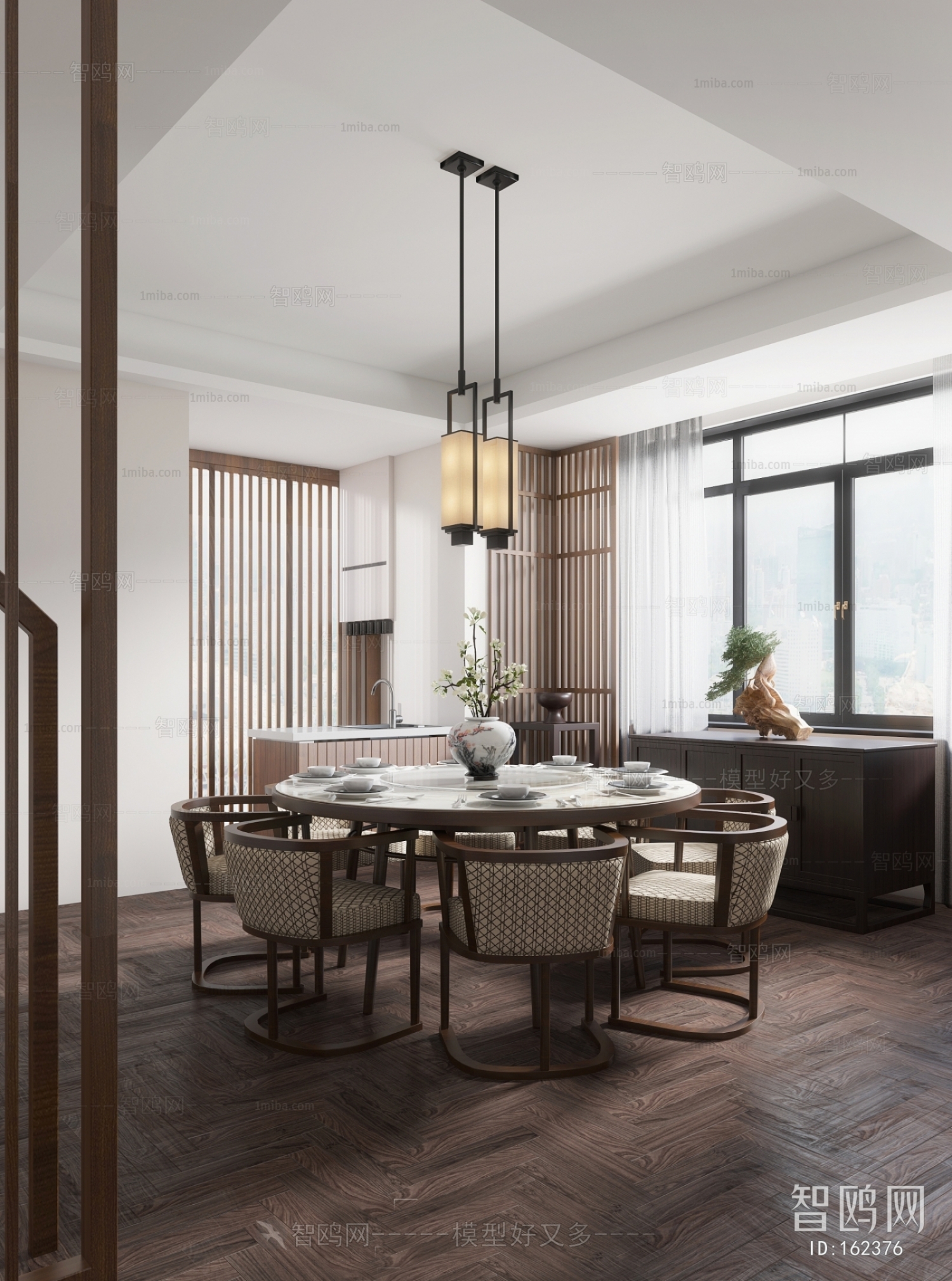 New Chinese Style Dining Room