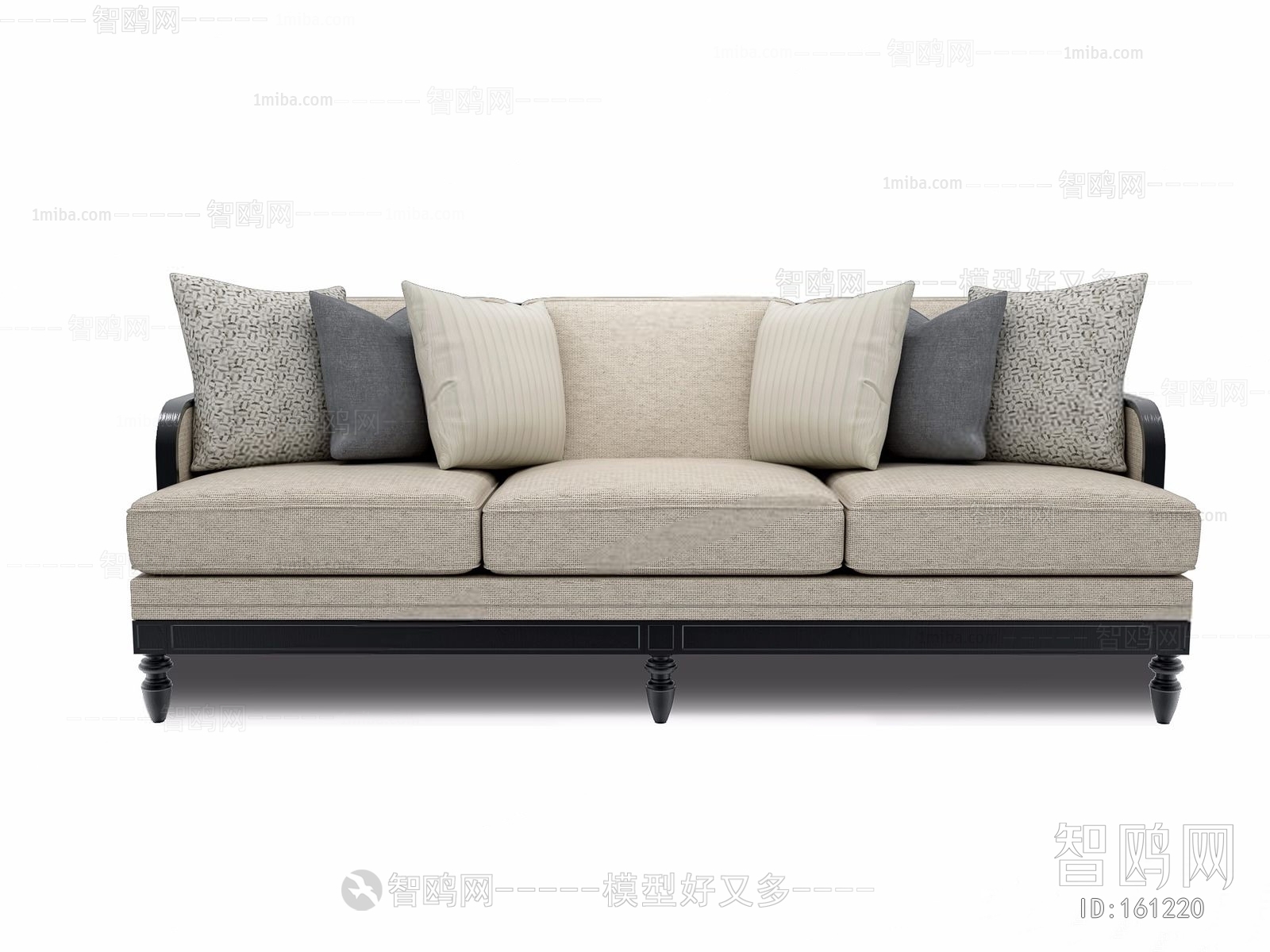 American Style Three-seat Sofa