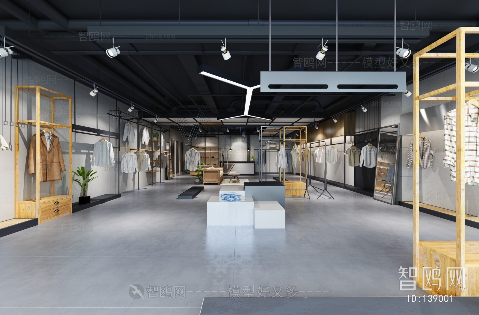 Industrial Style Clothing Store