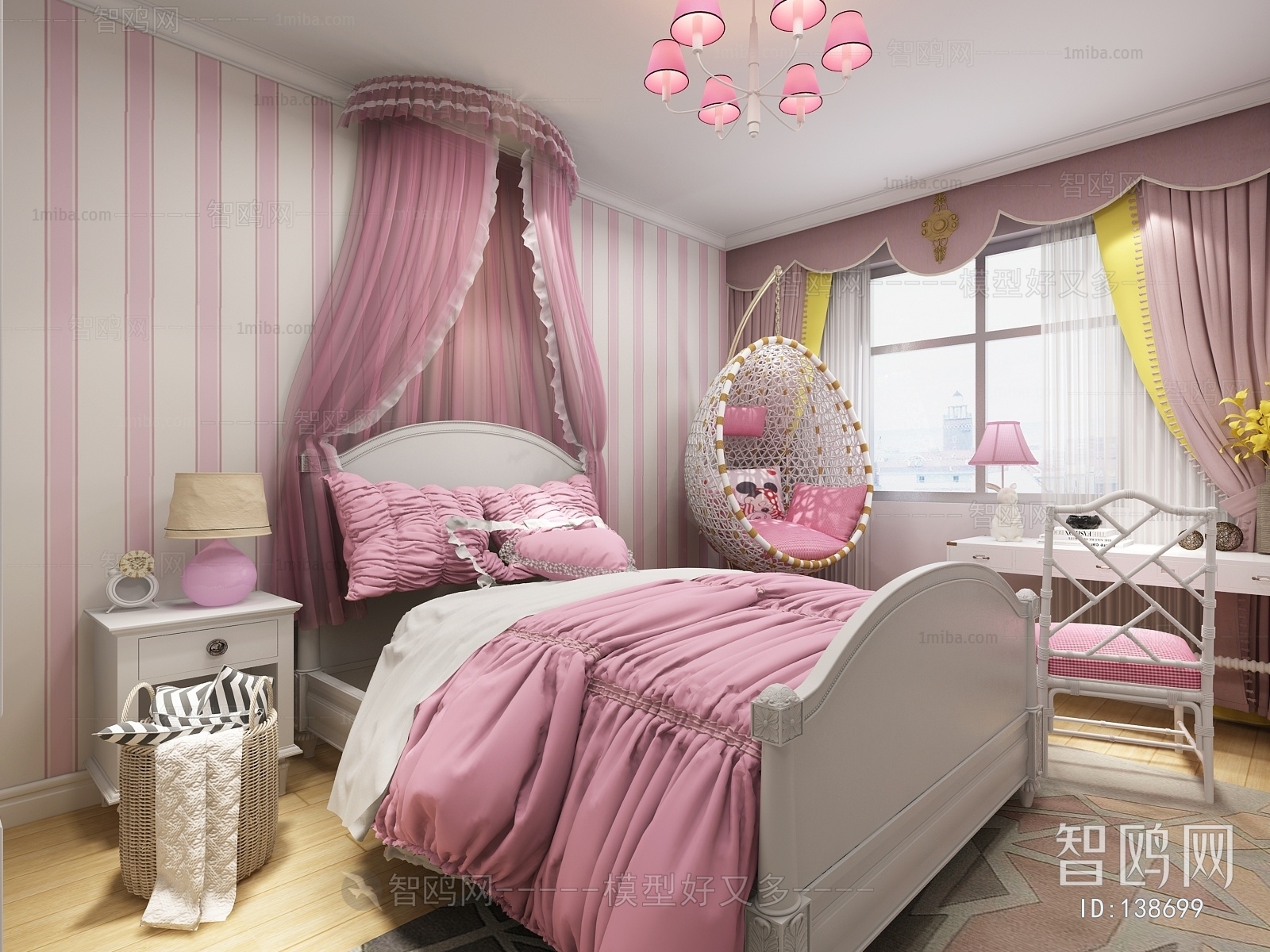 American Style Girl's Room Daughter's Room