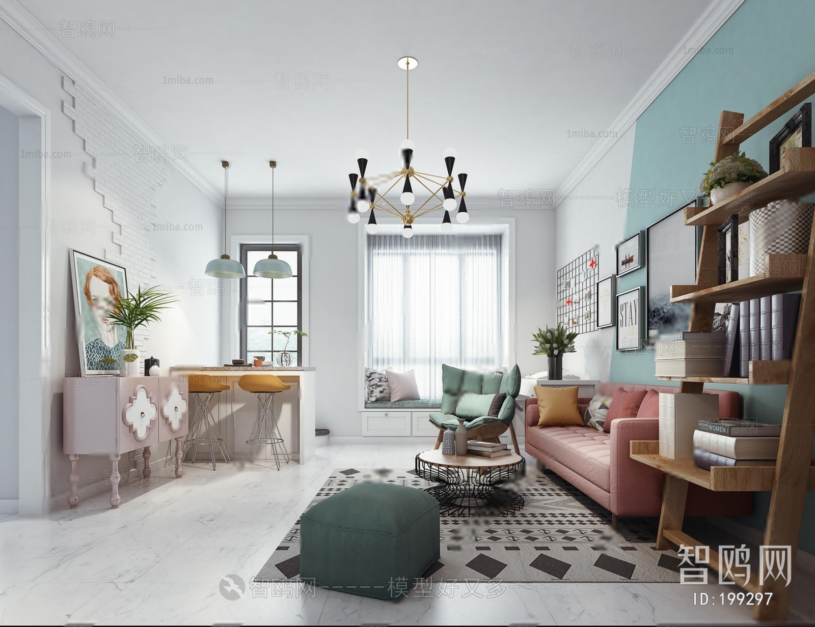 Nordic Style A Living Room