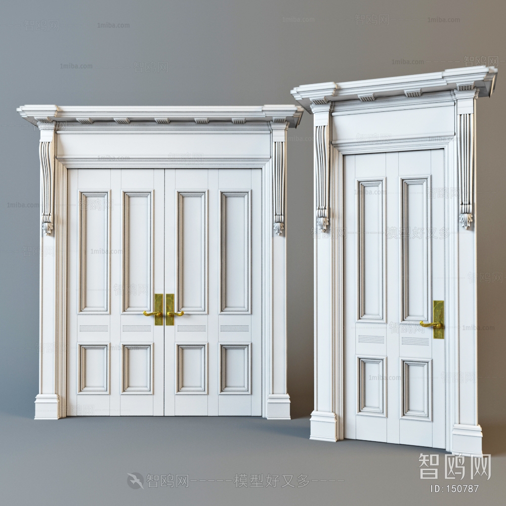 European Style Solid Wood Door