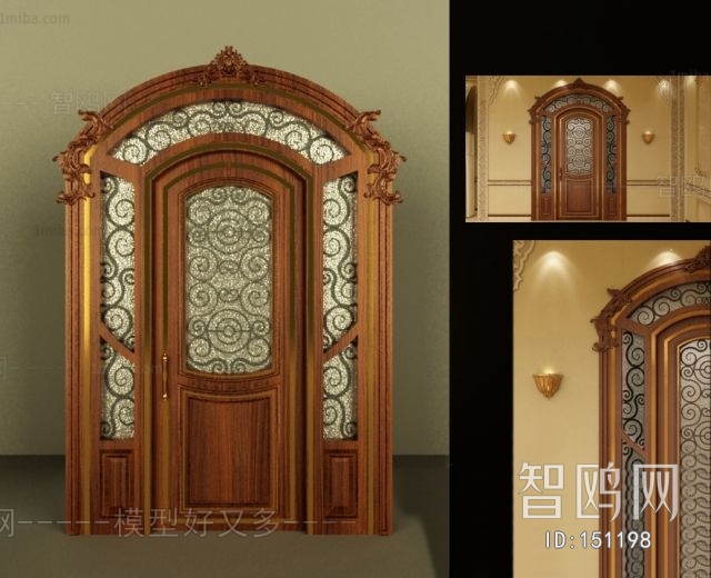 European Style Solid Wood Door