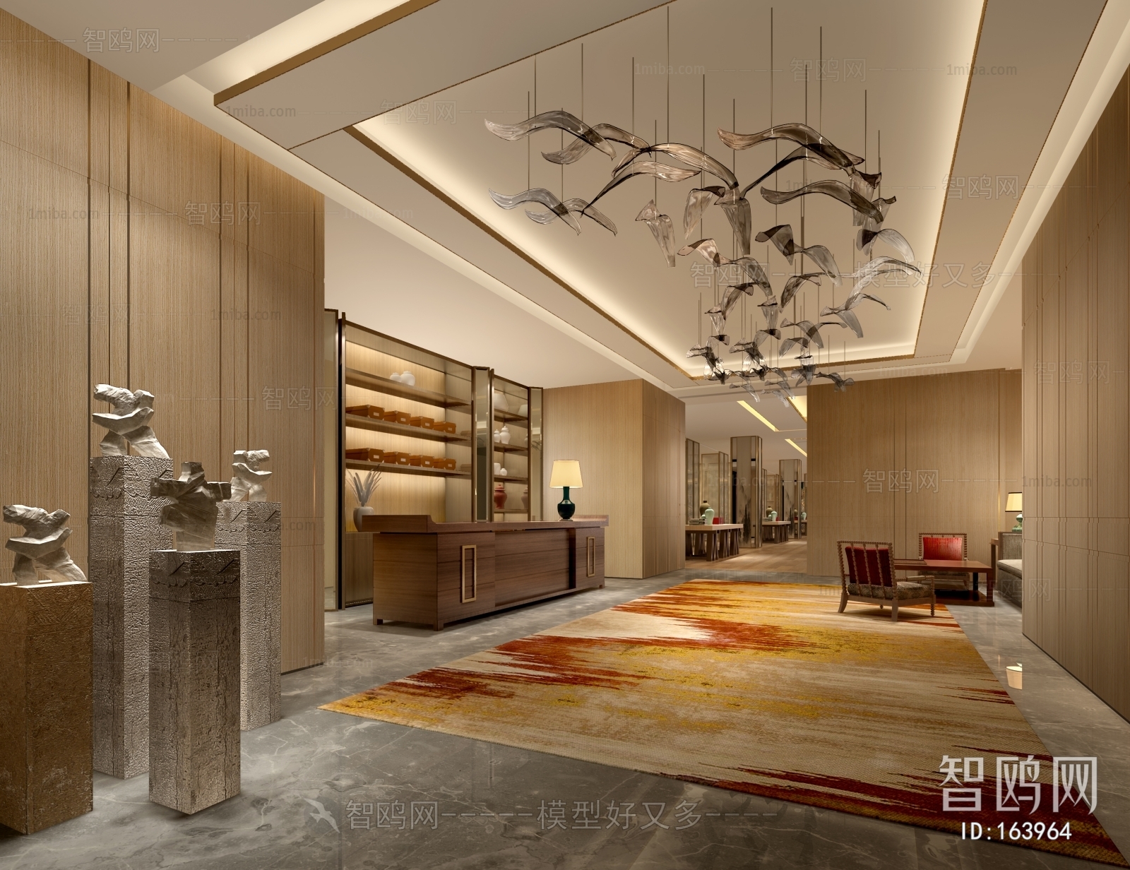 New Chinese Style Lobby Hall