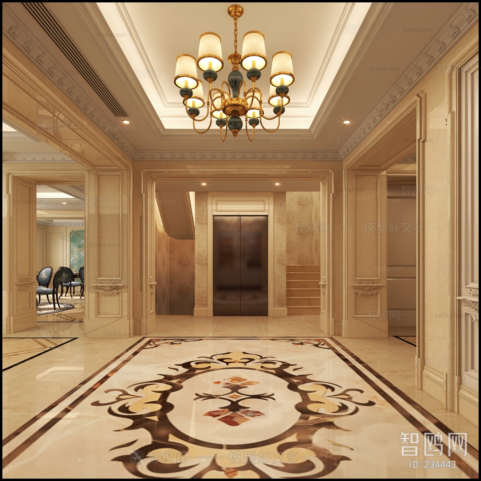 European Style Hallway