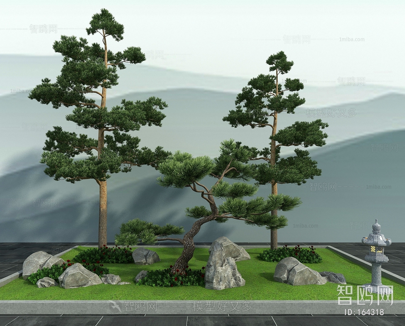 New Chinese Style Garden Landscape