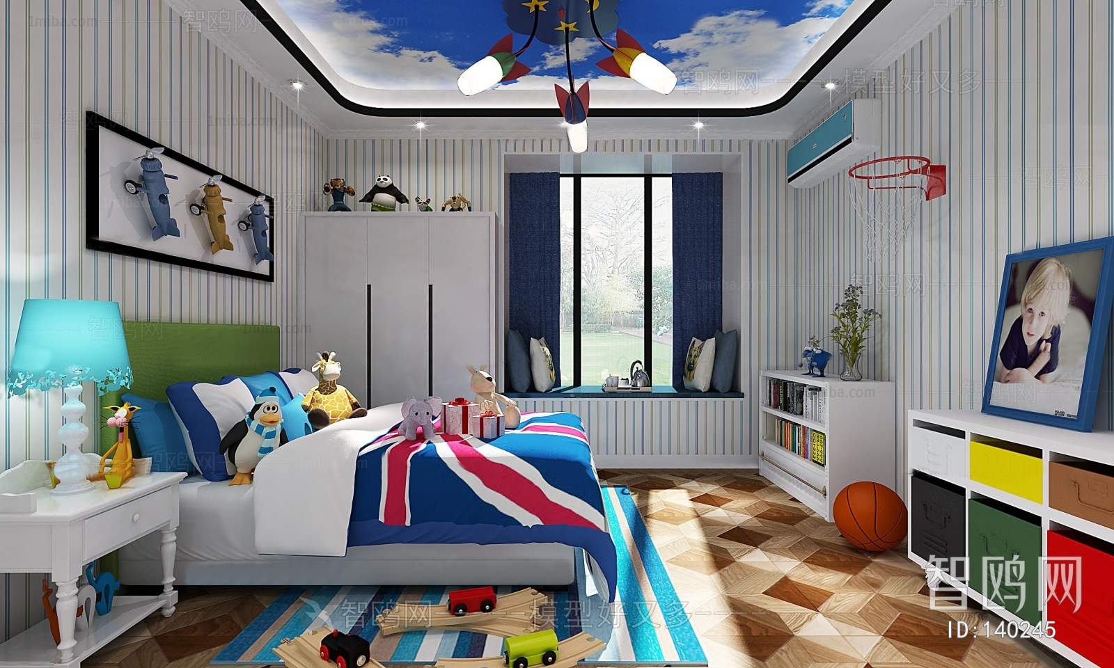 Mediterranean Style Children's Room