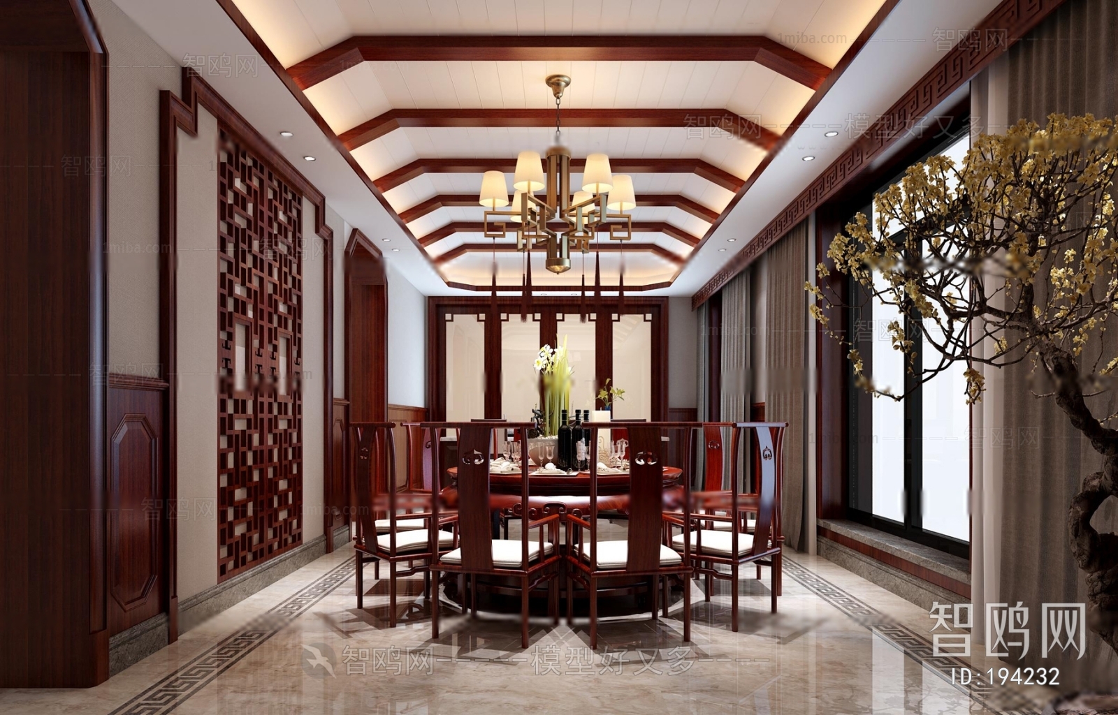 New Chinese Style Dining Room