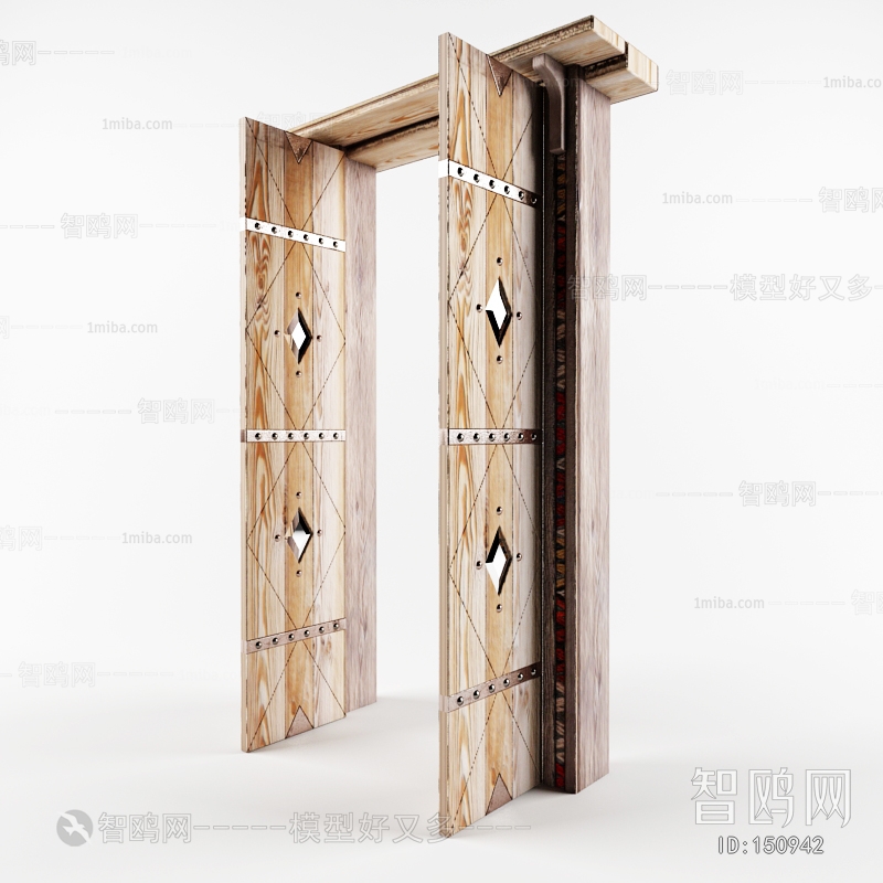 Modern Solid Wood Door