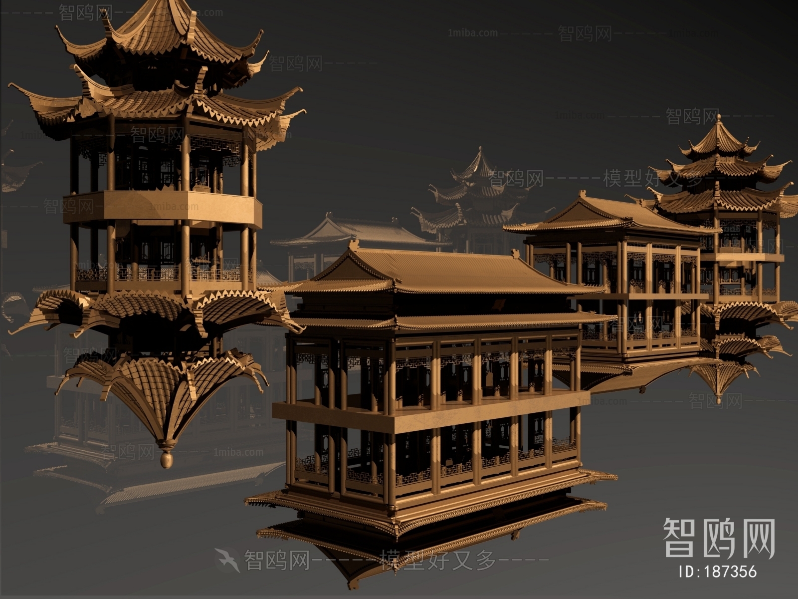 Chinese Style Ancient Architectural Buildings