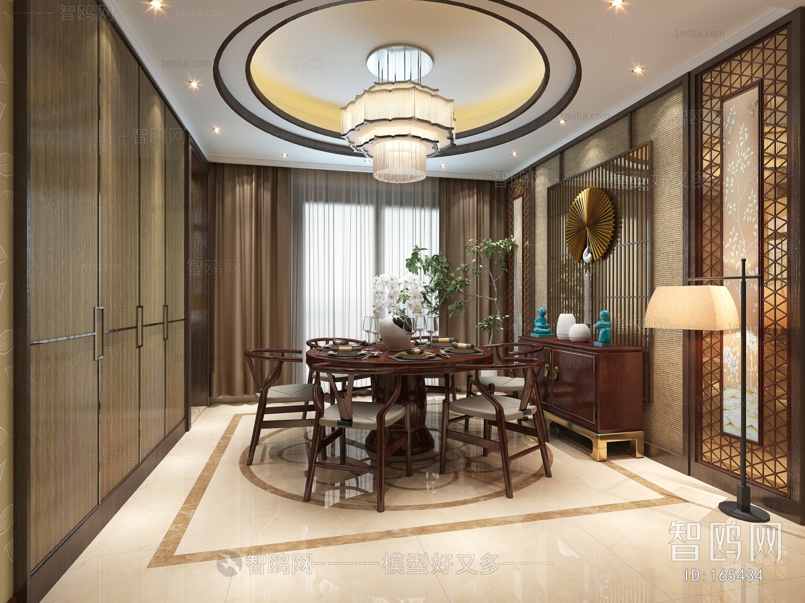 New Chinese Style Dining Room