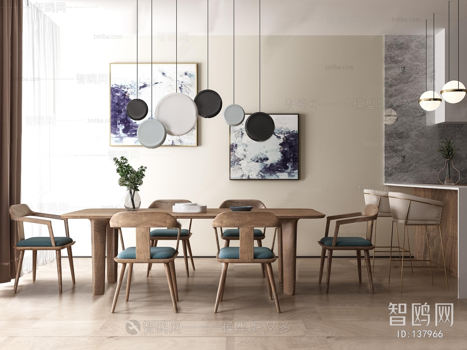 Nordic Style Dining Table And Chairs