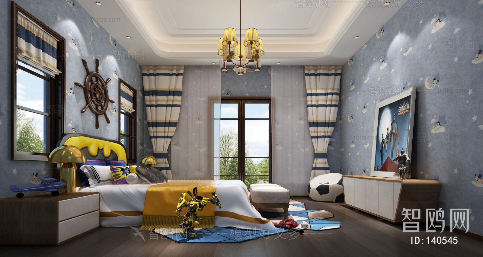 Simple European Style Children's Room