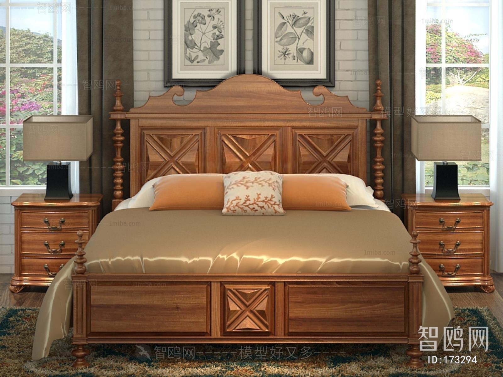 American Style Double Bed