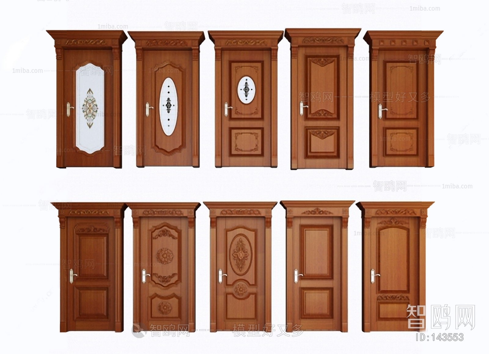 European Style Solid Wood Door