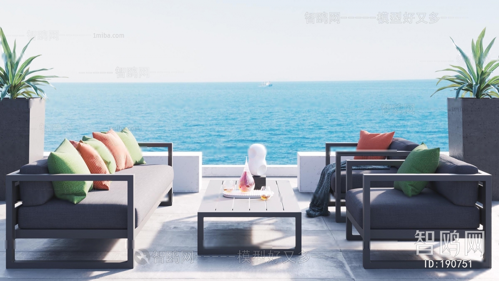 New Chinese Style Outdoor Sofa