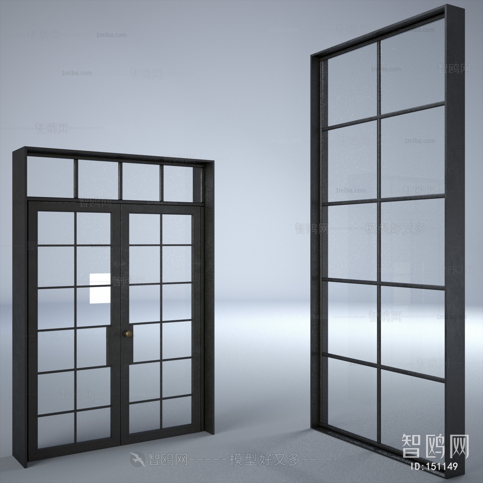 现代玻璃门