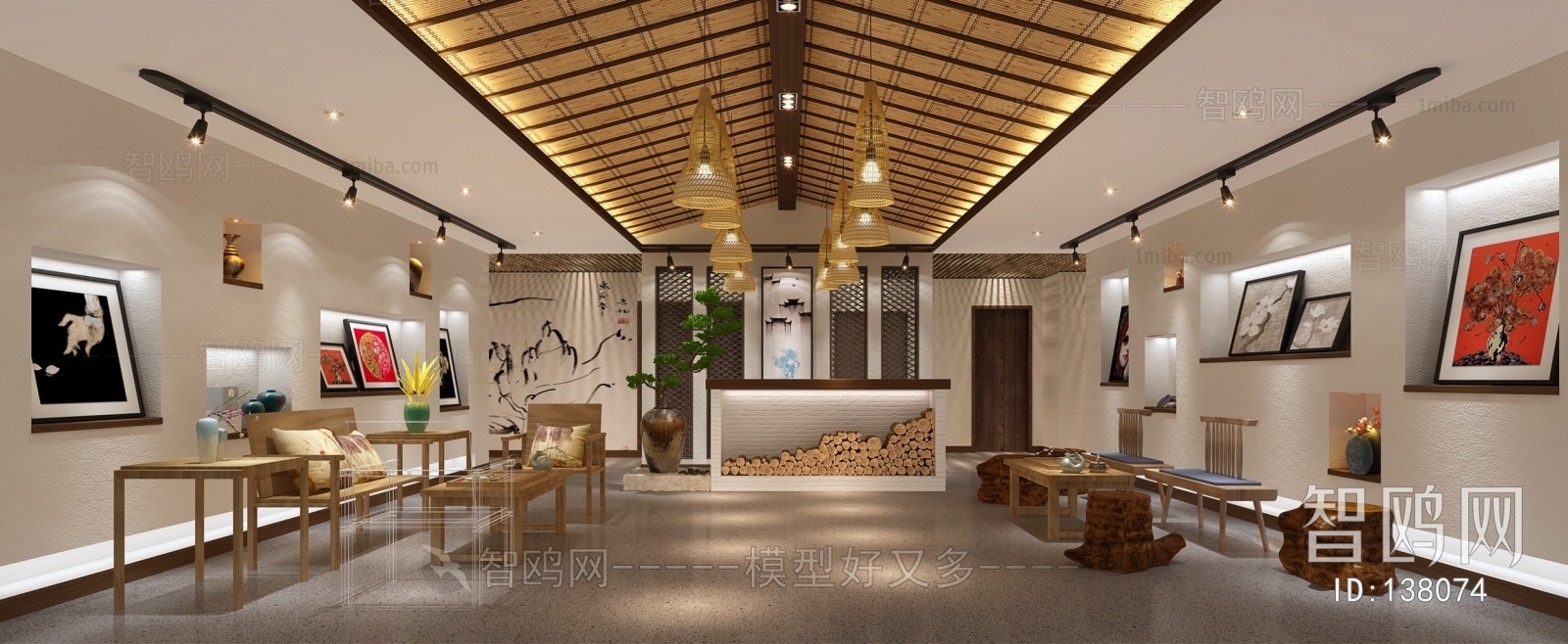 New Chinese Style Lobby Hall