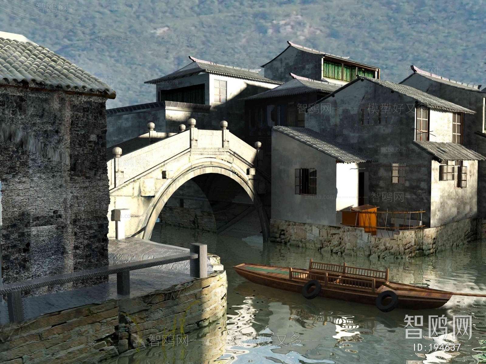 New Chinese Style Ancient Architectural Buildings