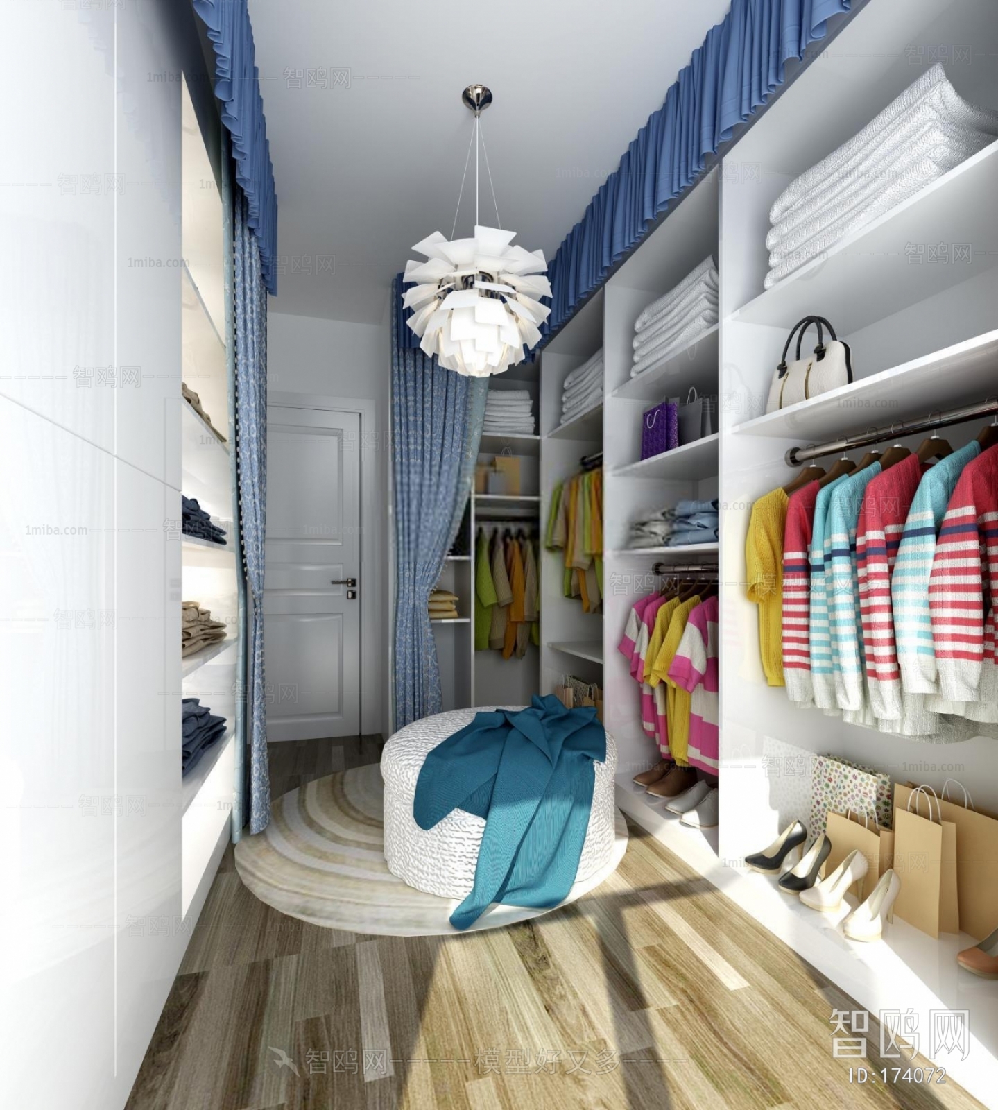 Modern Clothes Storage Area