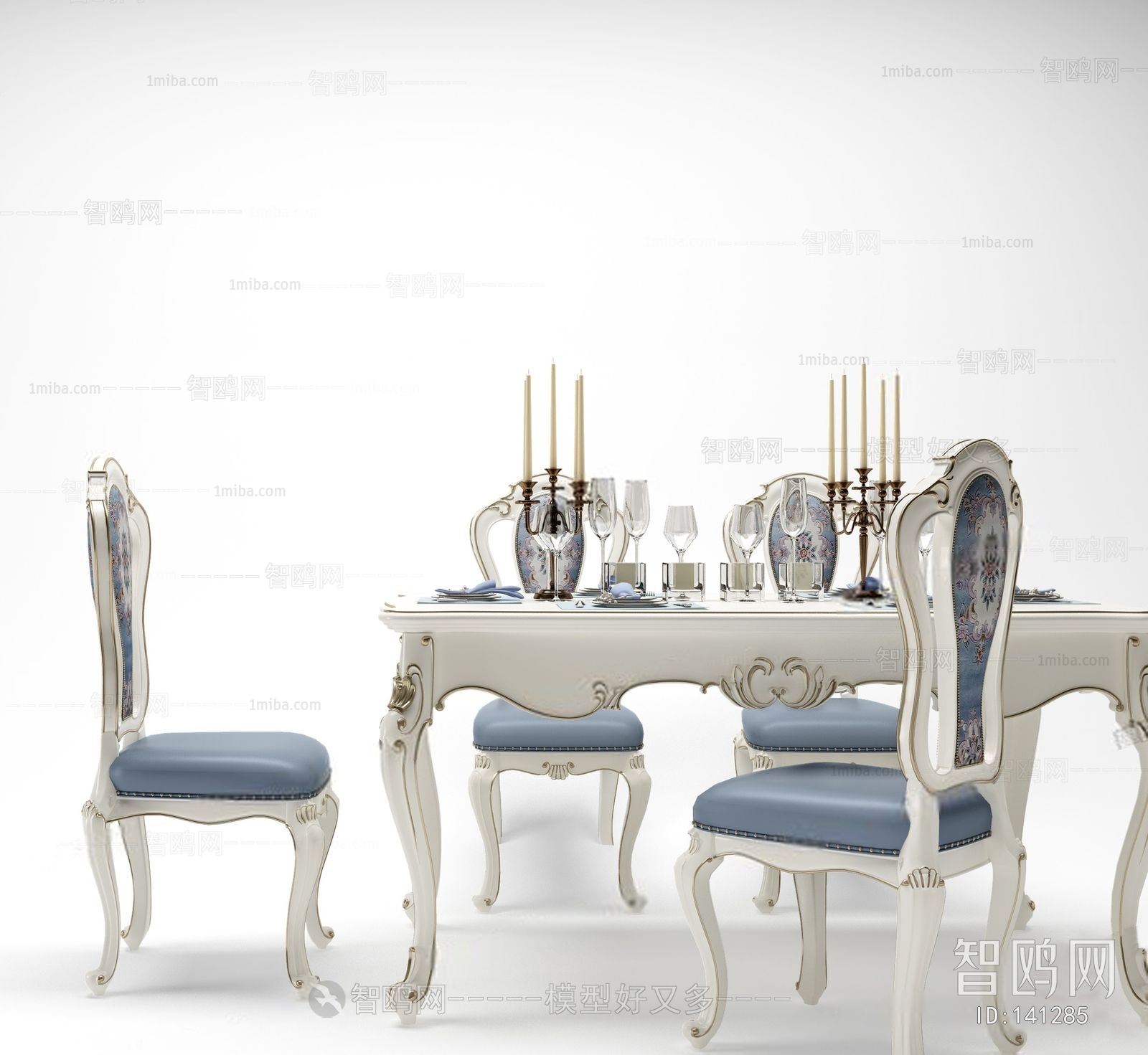 European Style Dining Table And Chairs