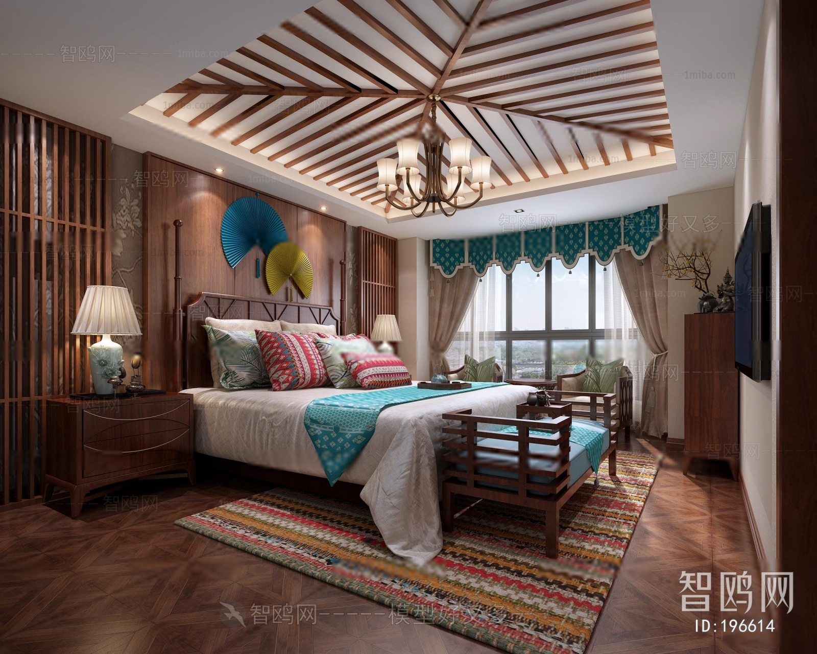 Southeast Asian Style Bedroom