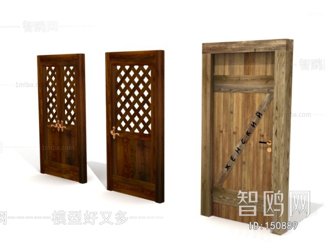 Modern Solid Wood Door