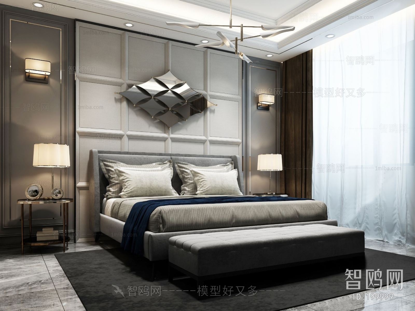 Post Modern Style Bedroom