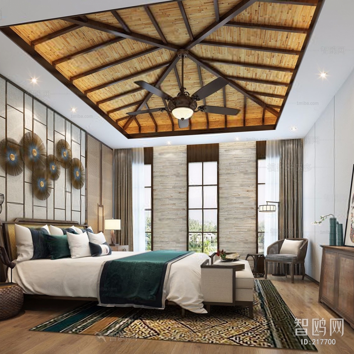 Southeast Asian Style Bedroom