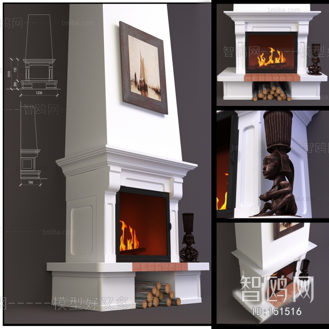 European Style Fireplace