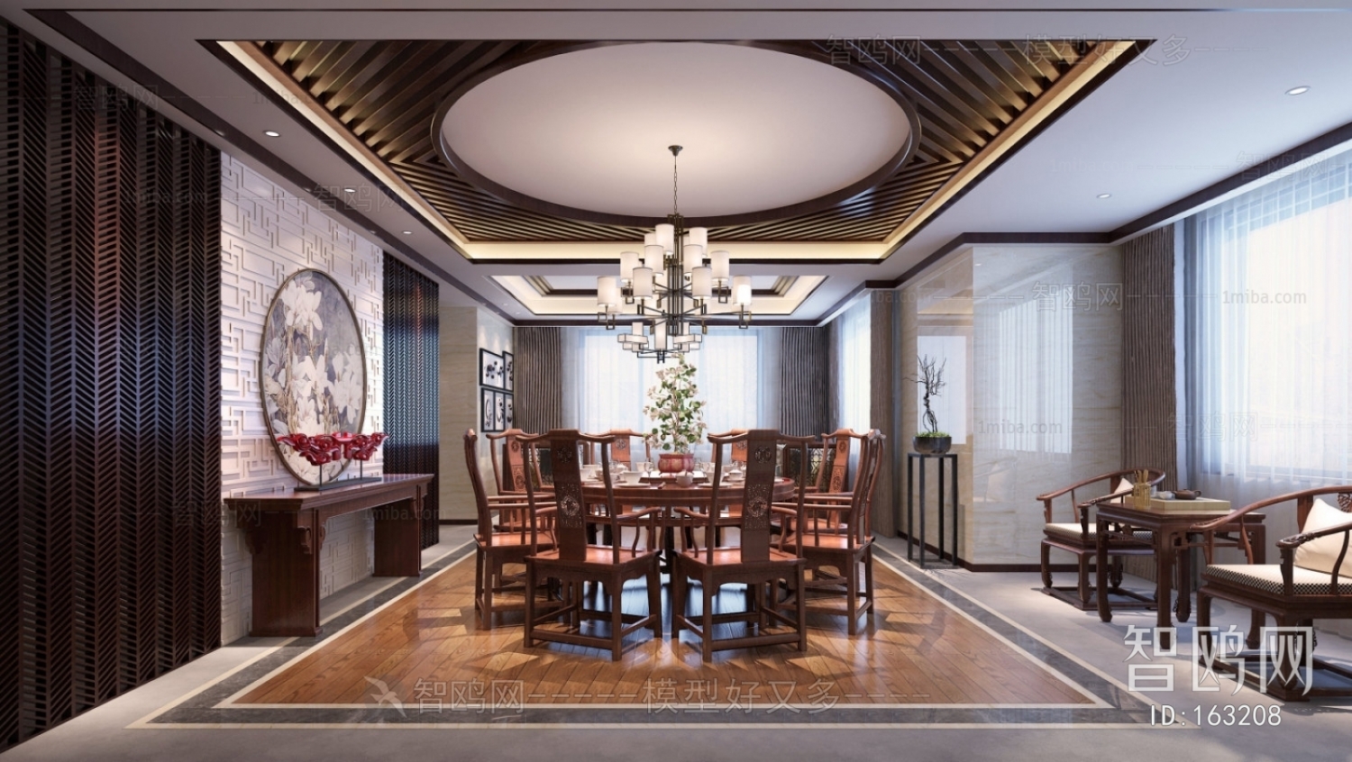 New Chinese Style Dining Room