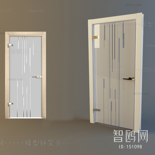 Modern Solid Wood Door