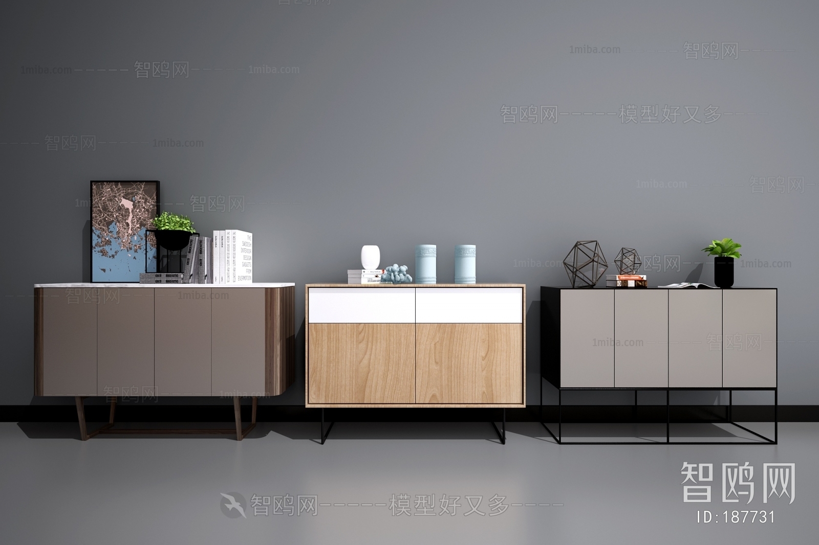 Modern Nordic Style Side Cabinet/Entrance Cabinet