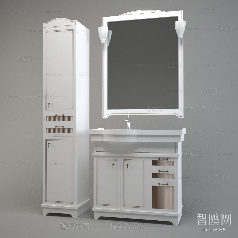 European Style Bathroom Cabinet