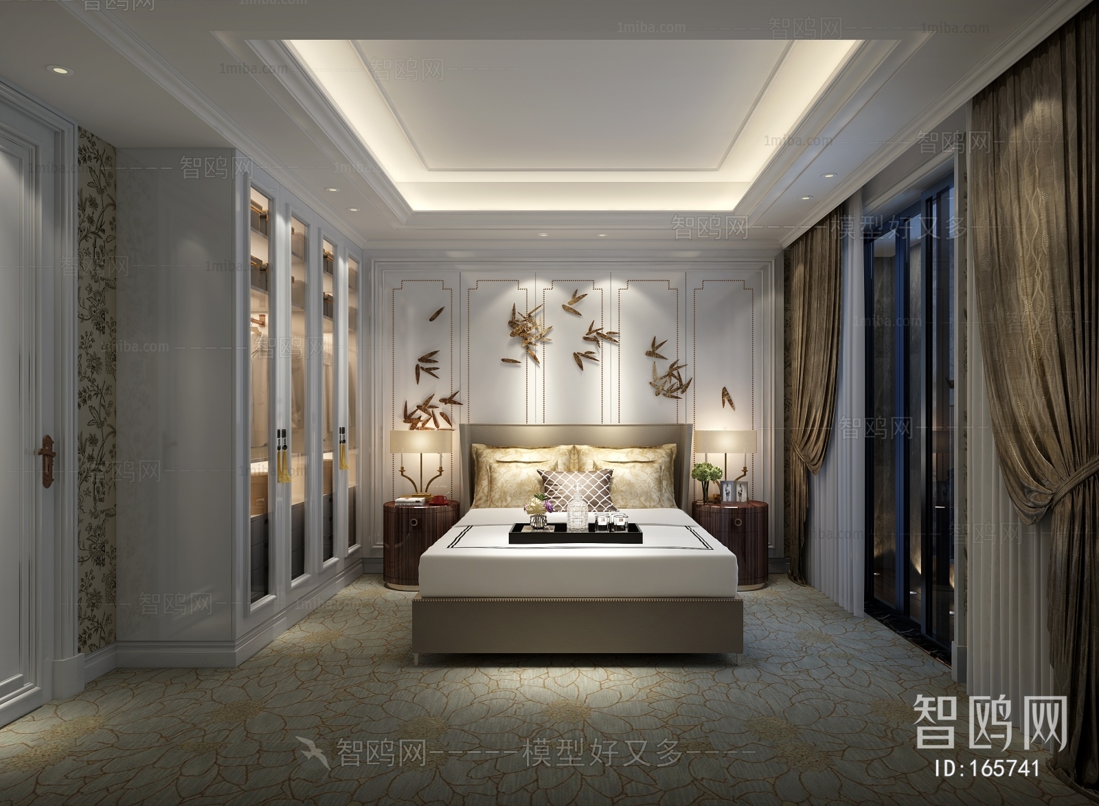 New Chinese Style Bedroom