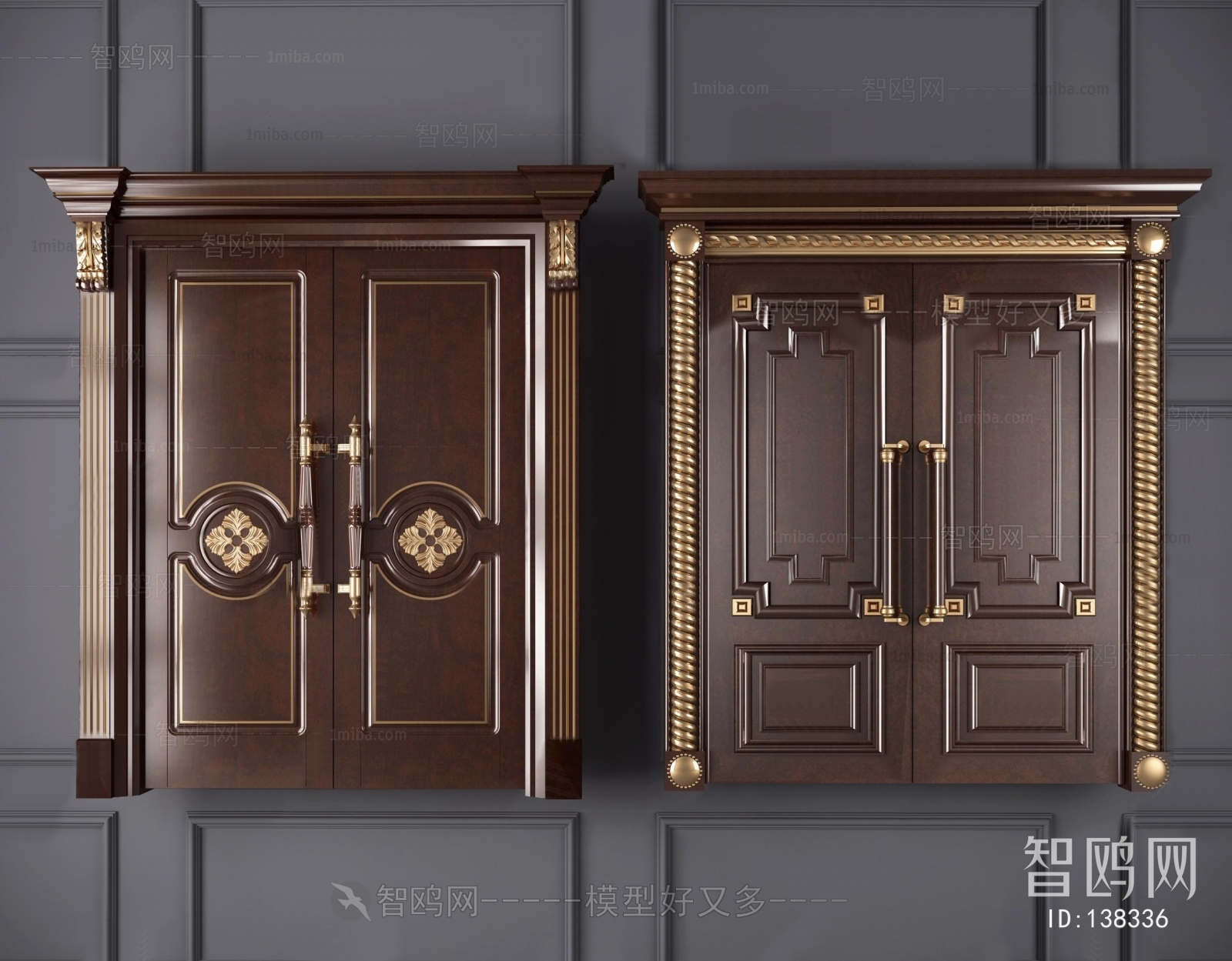 European Style Solid Wood Door