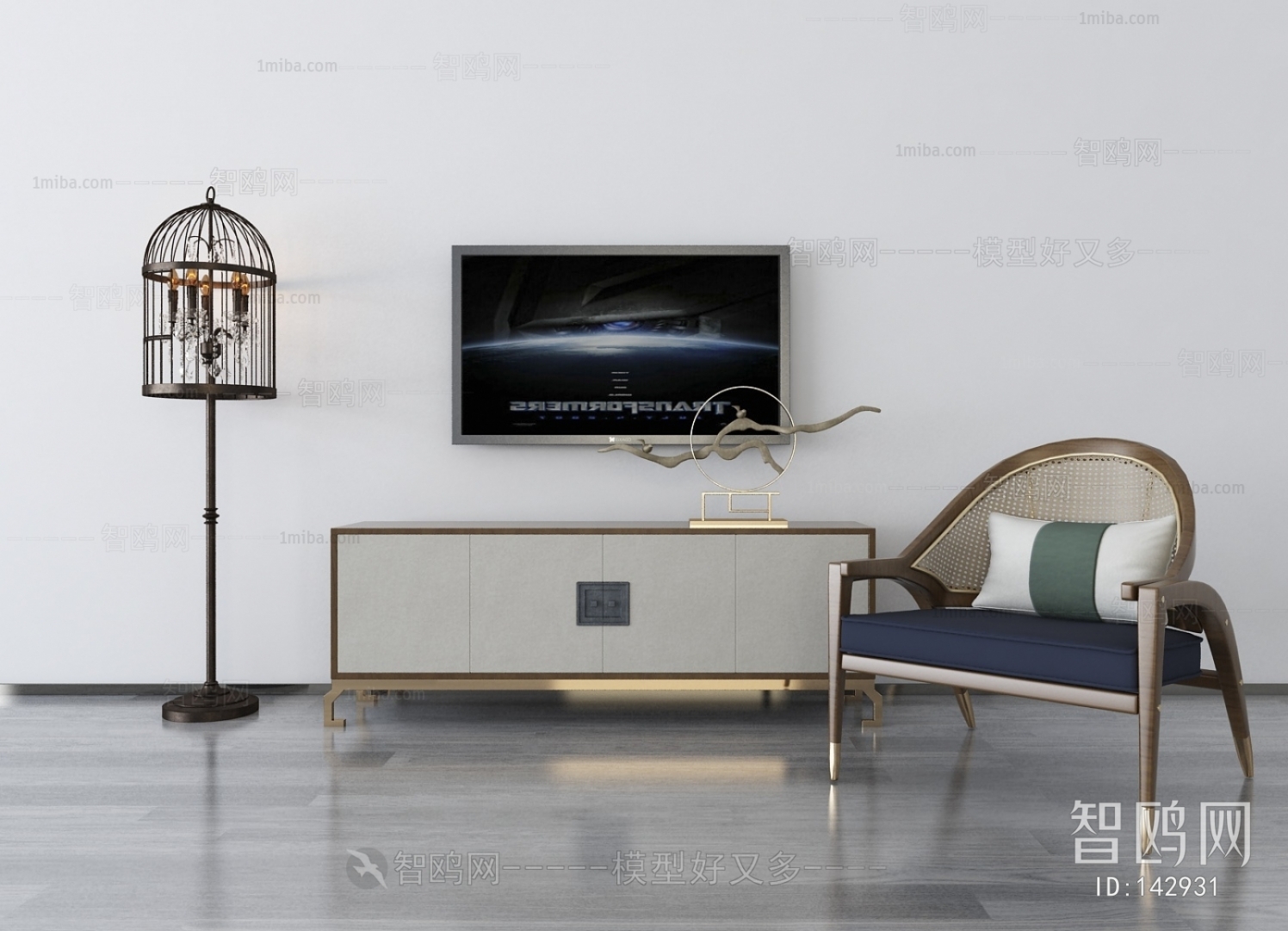 New Chinese Style TV Cabinet