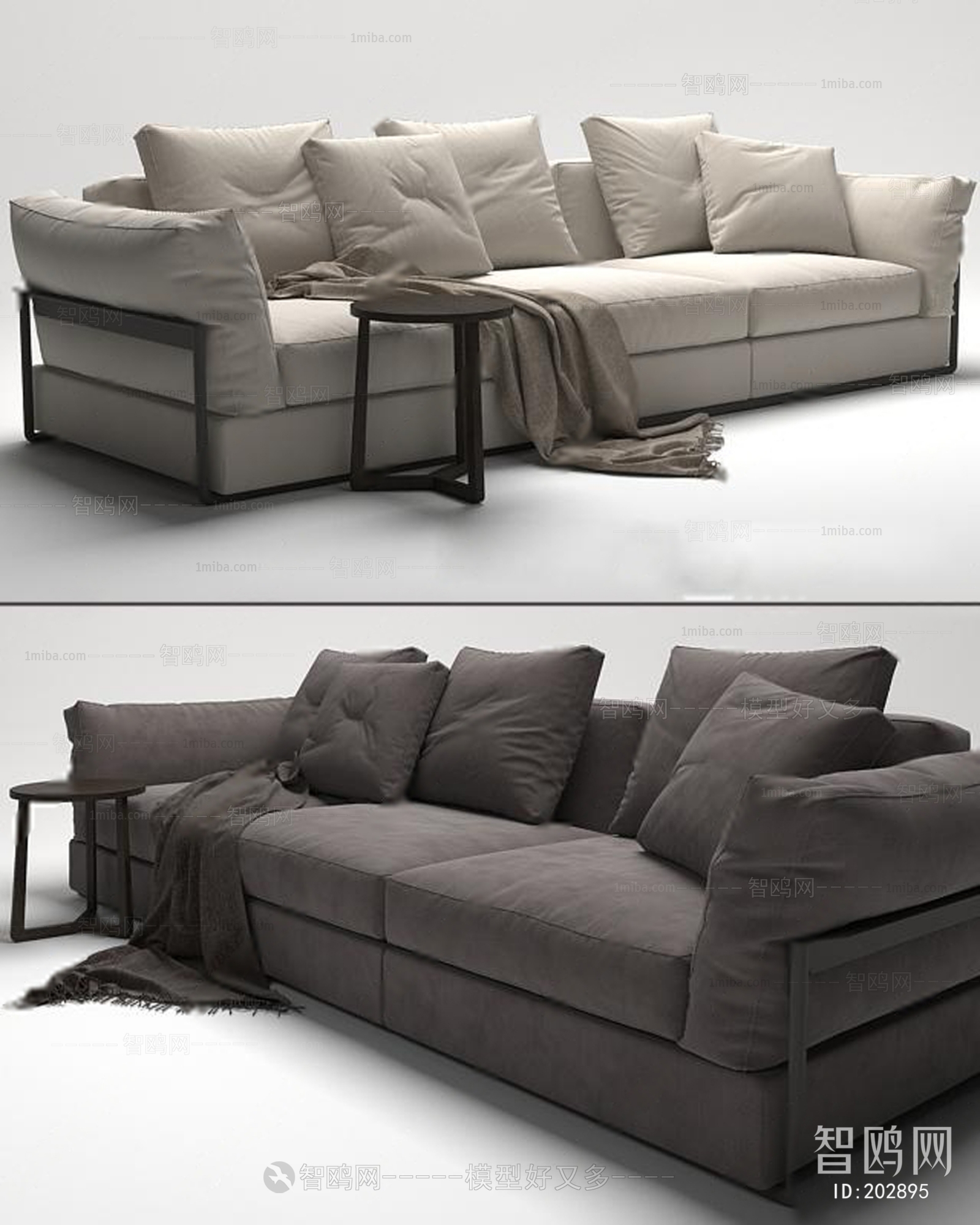 Modern Multi Person Sofa